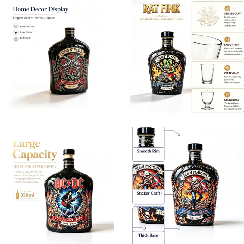 Vintage Collectible Bottles - Decantador de whisky con diseño de