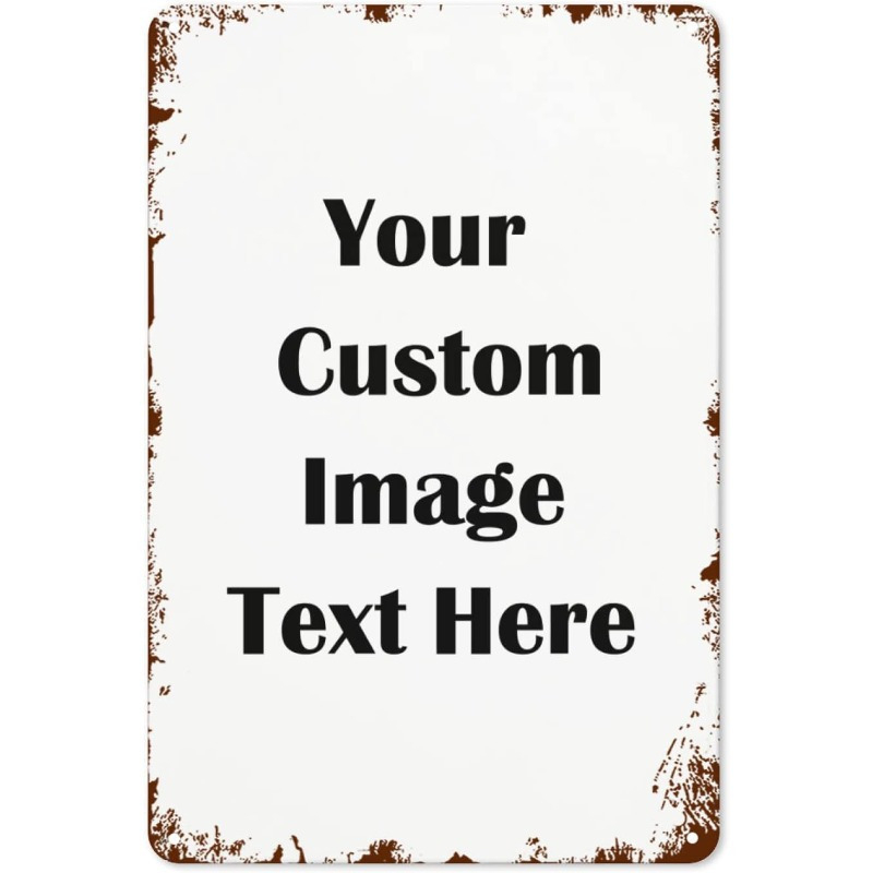 Vintage Collectible Plates - Letrero de metal personalizado, 1 unidad,
