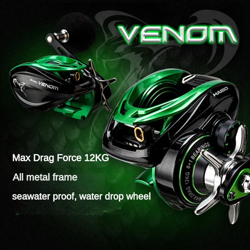 HAIBO VENOM-carrete de pesca a - Developing Tank Reel reseña y precio