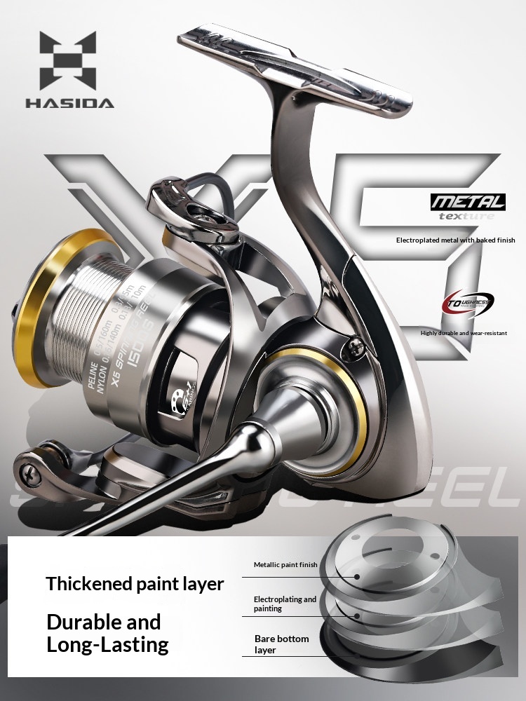 Carrete de pesca Hasida X6, co - Developing Tank Reel reseña y precio