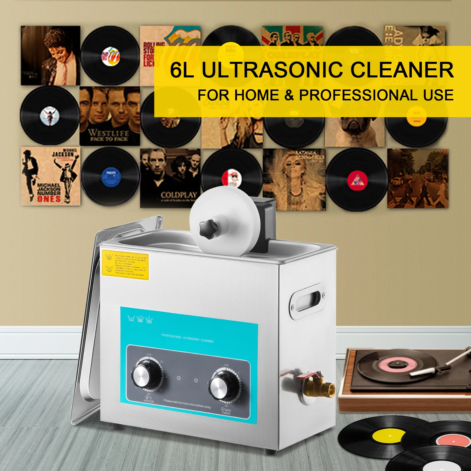 Limpiador ultrasónico de disco - Vinyl Record Cleaner reseña y precio