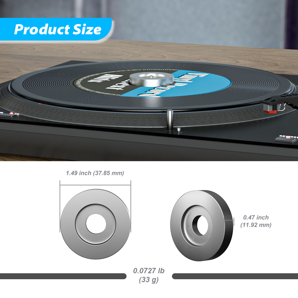 Adaptador de tocadiscos de 45  - Vinyl Record Cleaner reseña y precio