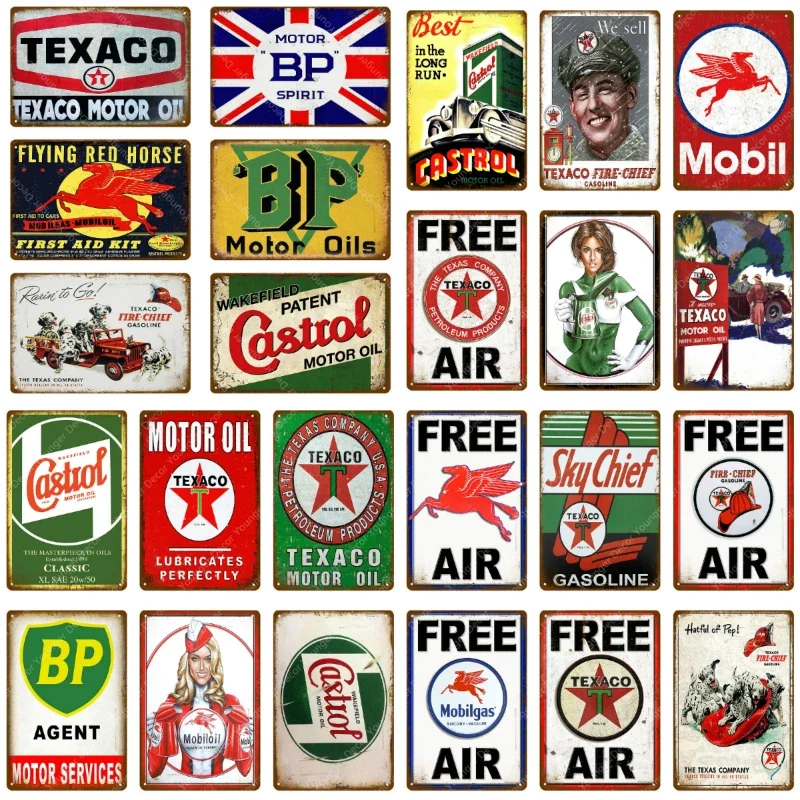 Carteles de aceite de Motor Te - Vintage Collectible Plates reseña y precio