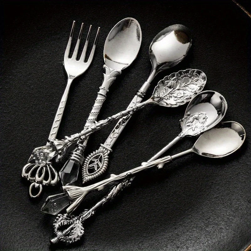 6 uds cucharas Vintage tenedor - Vintage Collectible Spoons reseña y precio